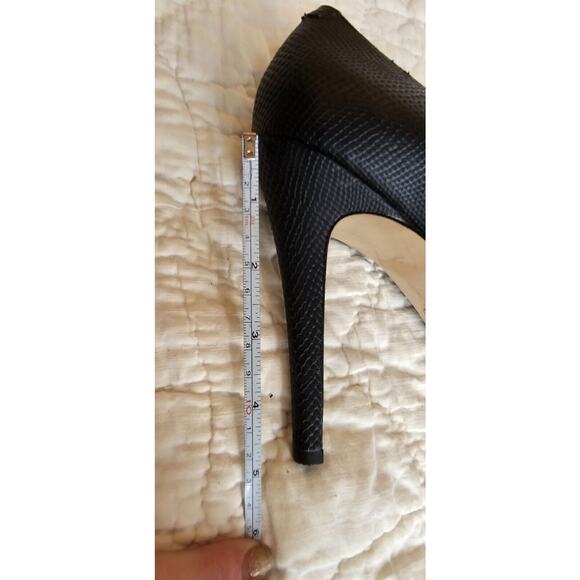 Jessica Simpson Anyelin Heels‎ Pump Black 9.5 Platform Snake 3D Texture EU 41 - Picture 9 of 9